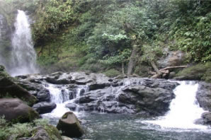 waterfall at Rara Avis