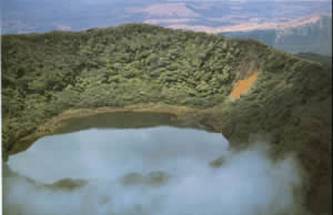 The crater of the Volcano